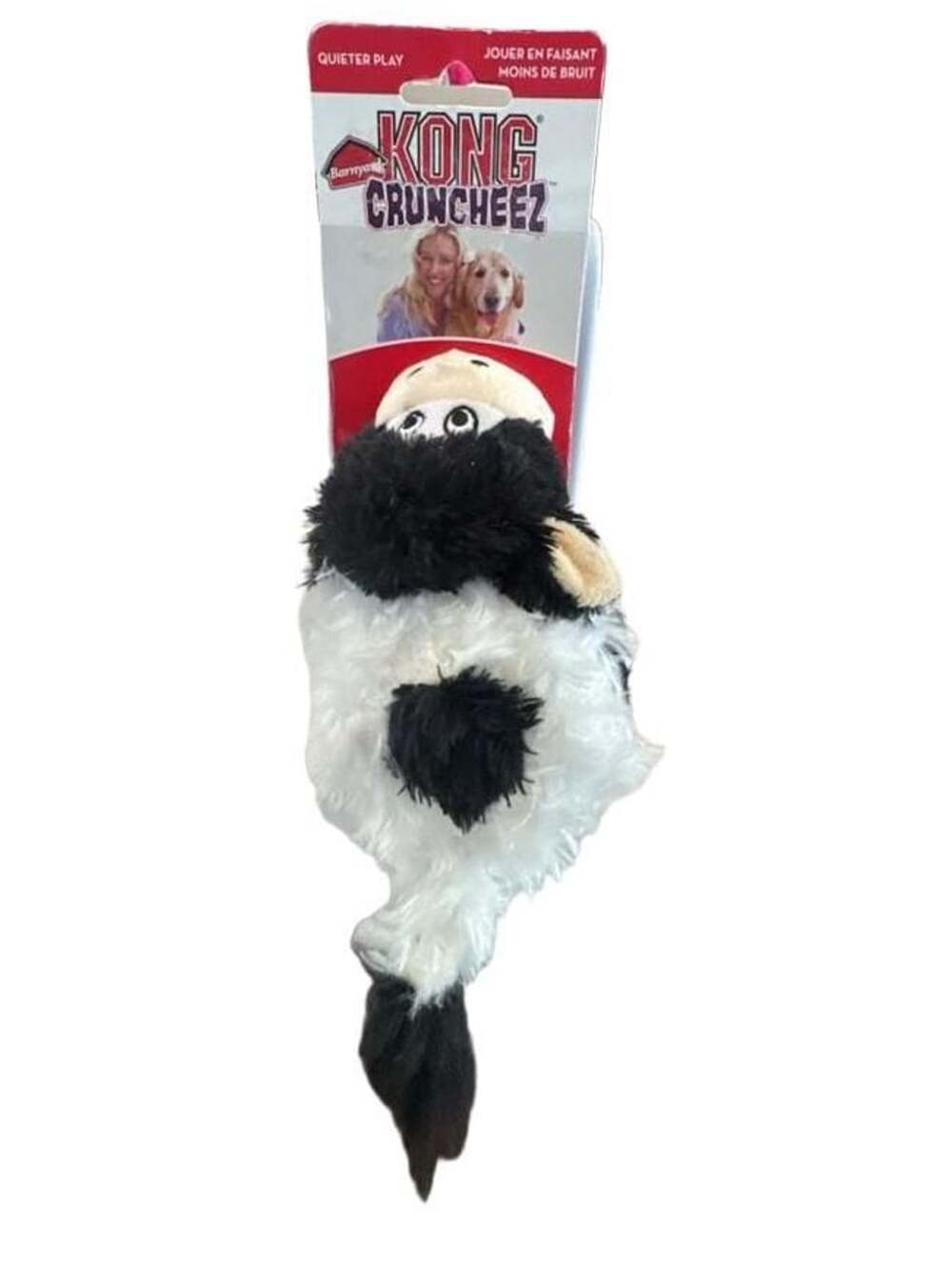 Kong Cruncheez Cow Dog Toy Plush